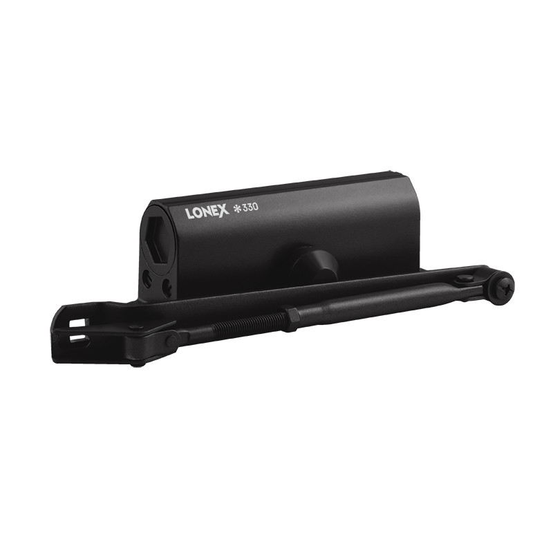 Доводчик дверной LONEX 330 (от 50 до 120 кг) (черный) морозостойкий - фото 1 - id-p116469203