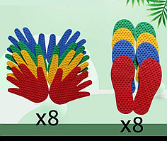 Набор массажный "Следочки-ладошки"(16 деталей)