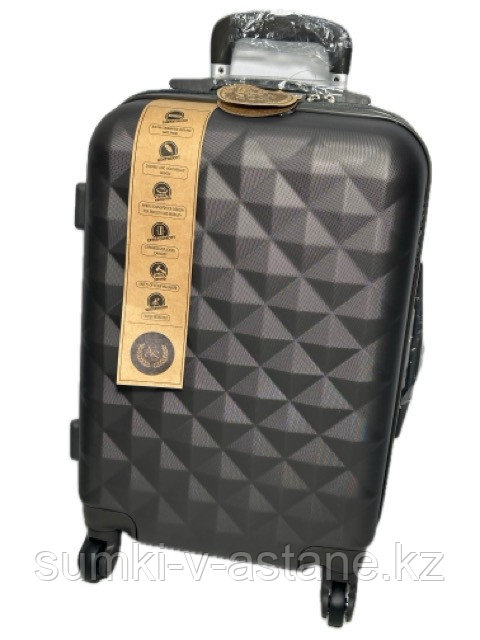 Маленький пластиковый дорожный чемодан с бьюти кейсом на 4-х колёсах "AS Bags". - фото 10 - id-p116485819