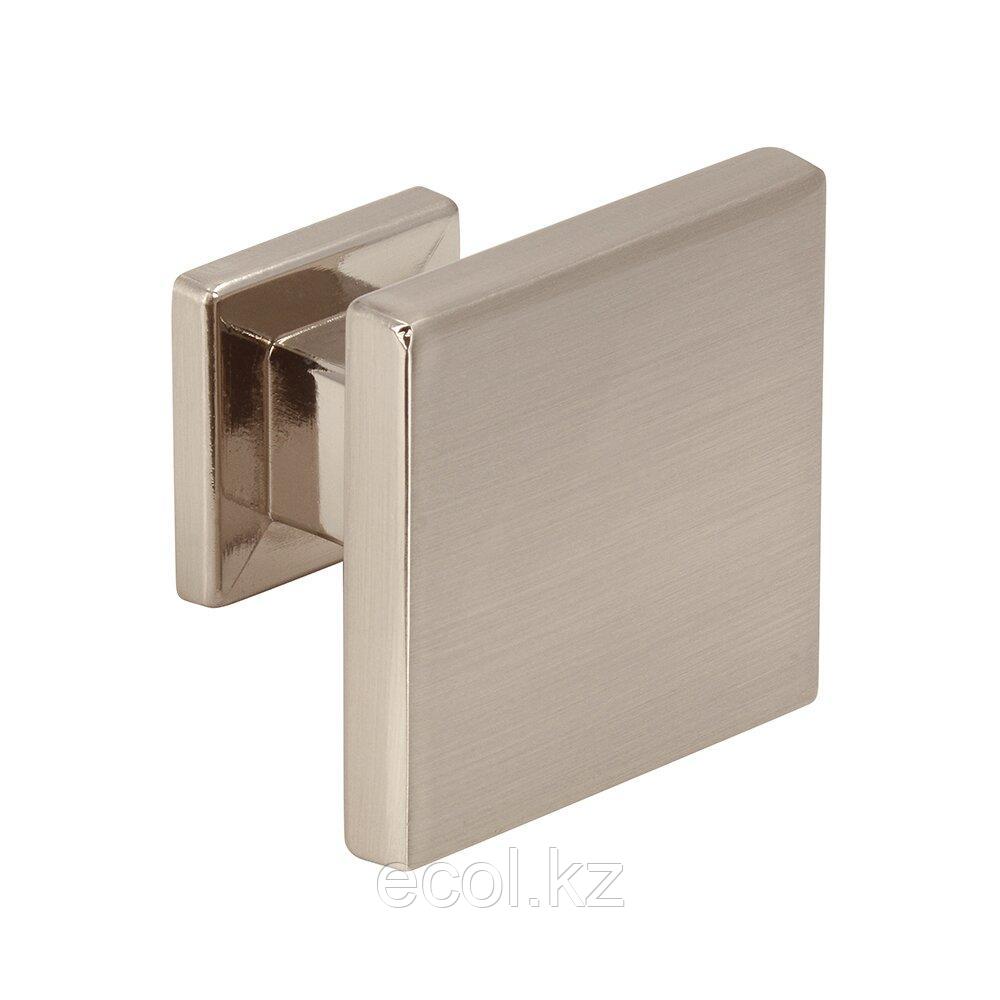 Ручка кнопка, отделка никель шлифованный