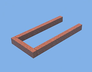 Цветника из красного гранита Кордай