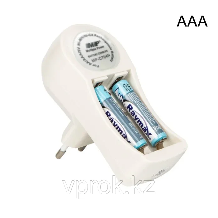 Зарядное устройство Multiple Power MP-C704N для аккумуляторных батареек AA, AAA, Крона 9В - фото 3 - id-p116486204
