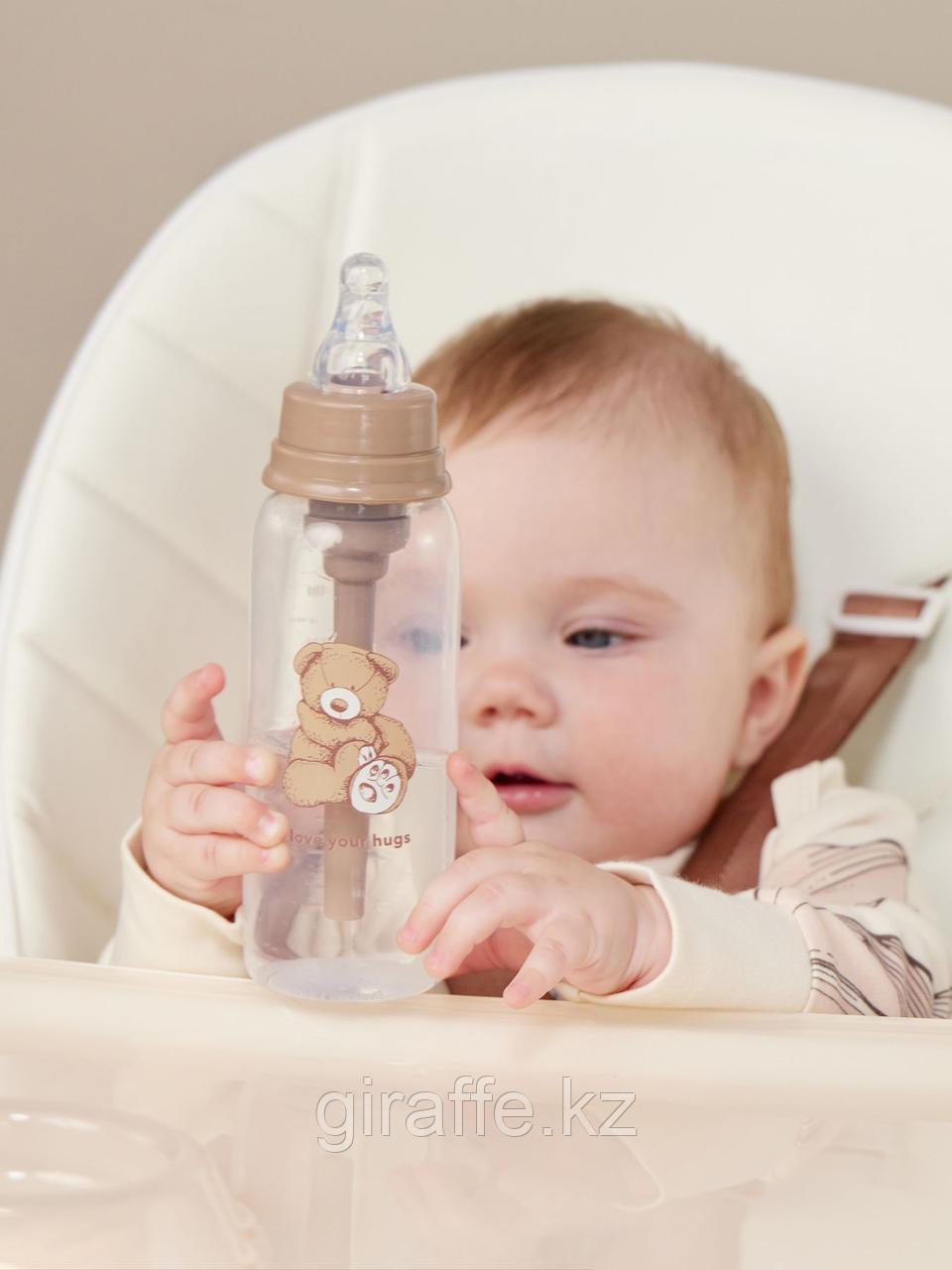 Happy Baby Бутылочка антиколиковая для кормления с силиконовой соской 250 мл. Арт. 10015 bear - фото 2 - id-p116486477