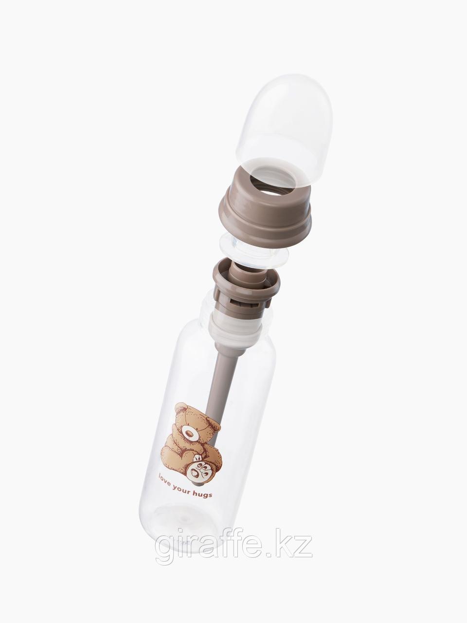 Happy Baby Бутылочка антиколиковая для кормления с силиконовой соской 250 мл. Арт. 10015 bear - фото 4 - id-p116486477