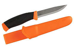Нож туристический Morakniv Companion stainless steel оранжевый.