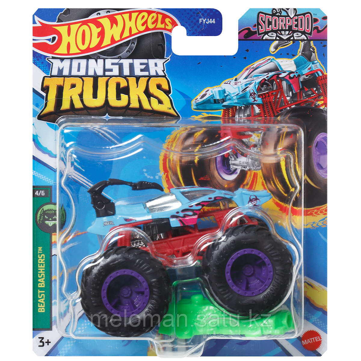Hot Wheels: Monster Trucks. 1:64 Scorpedo (2024) - фото 5 - id-p116488406