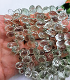 Празиолит - зелёный аметист, граненый, в каплях, фото 5