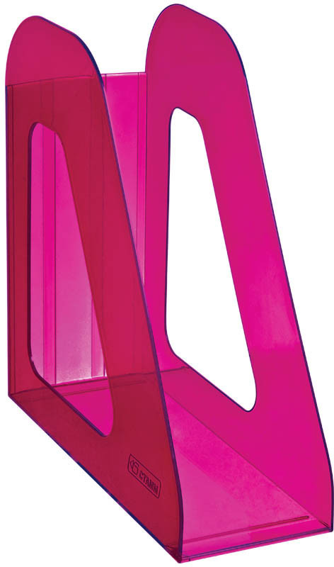 Лоток для бумаг вертикальный СТАММ "Фаворит", тонированный, цвет слива - фото 1 - id-p116489074