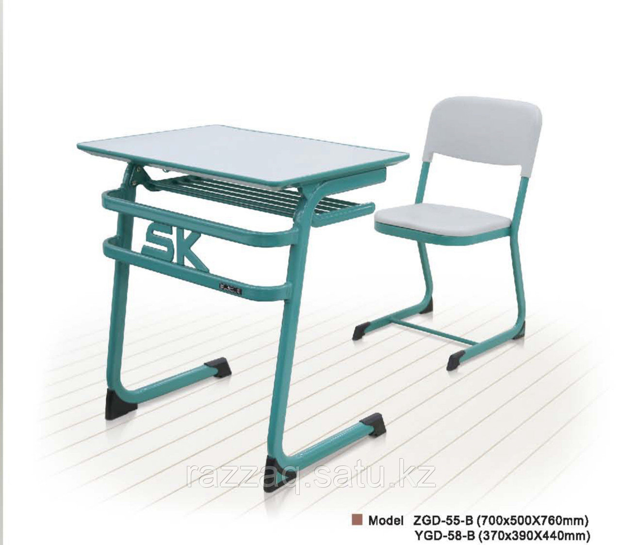 Комплект ученический одноместный (стол + 1 стул) - фото 3 - id-p116489167
