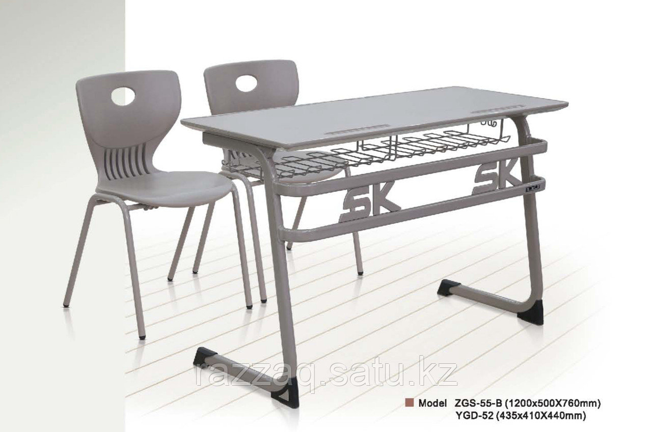 Комплект ученический одноместный (стол + 1 стул) - фото 1 - id-p116489169