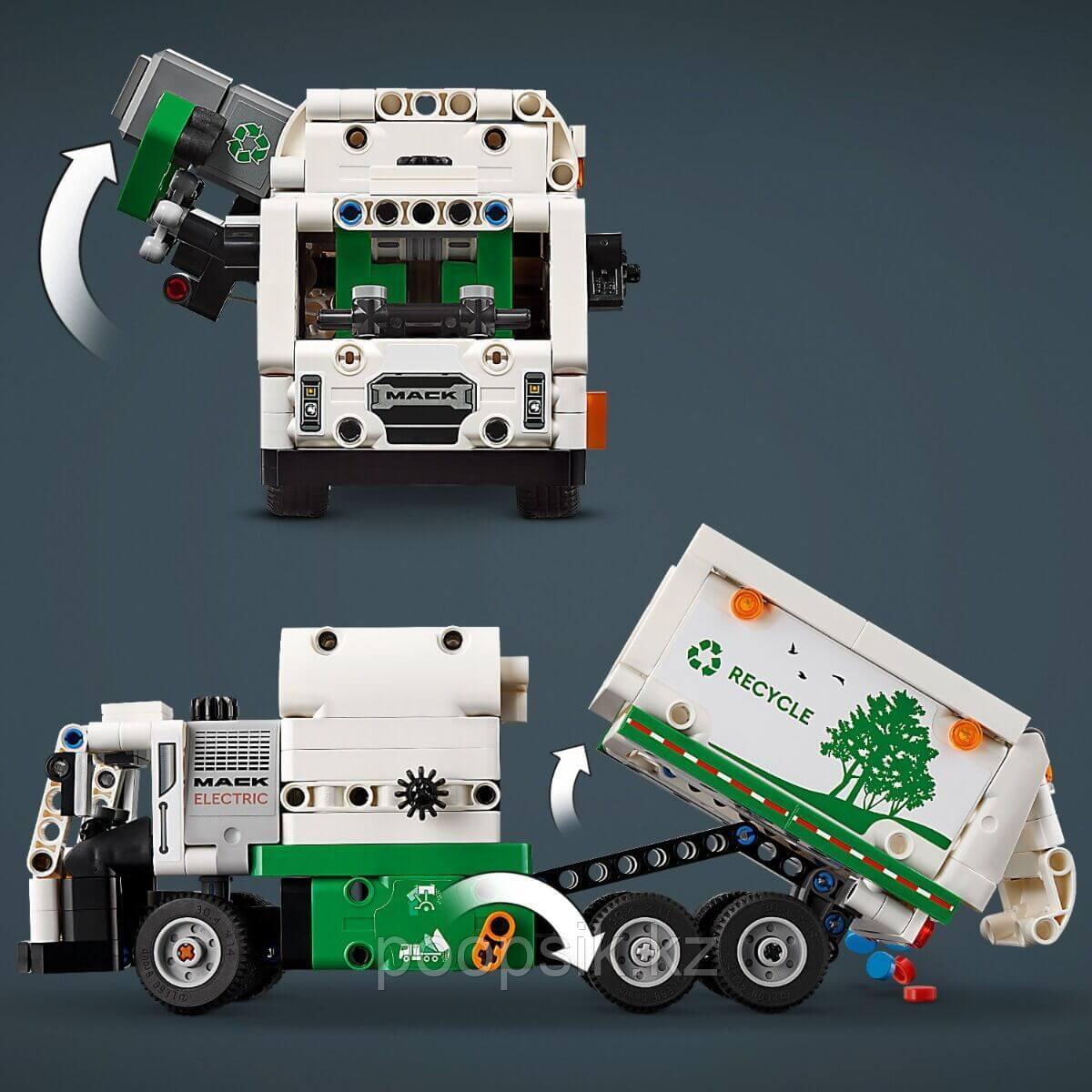 Lego Technic Электрический мусоровоз Mack LR 42167 - фото 4 - id-p116489455