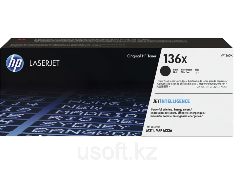 Тонер-картридж HP JetIntelligence W1360X - Black