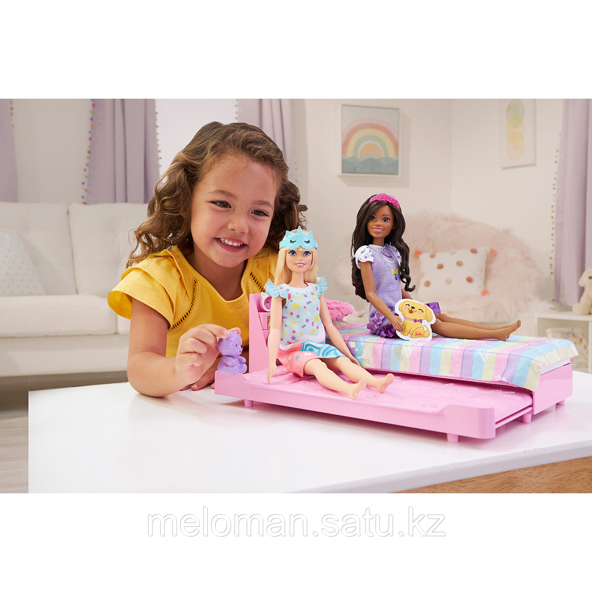 Barbie: My First Barbie. Игровой набор Кровать для куклы - фото 10 - id-p116490110