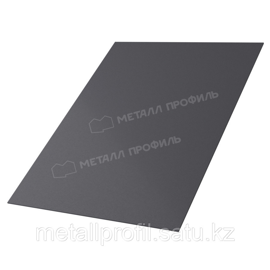 Металл Профиль Лист плоский (VALORI-20-Grey-0.5)
