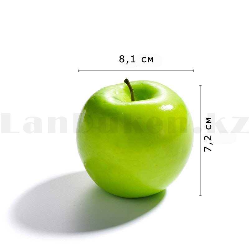 Искусственный фрукт яблоко муляж яркое зеленое 5 шт - фото 3 - id-p116490659