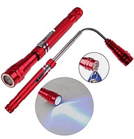 Гибкий телескопический фонарик с магнитом CYZ-98208 красный