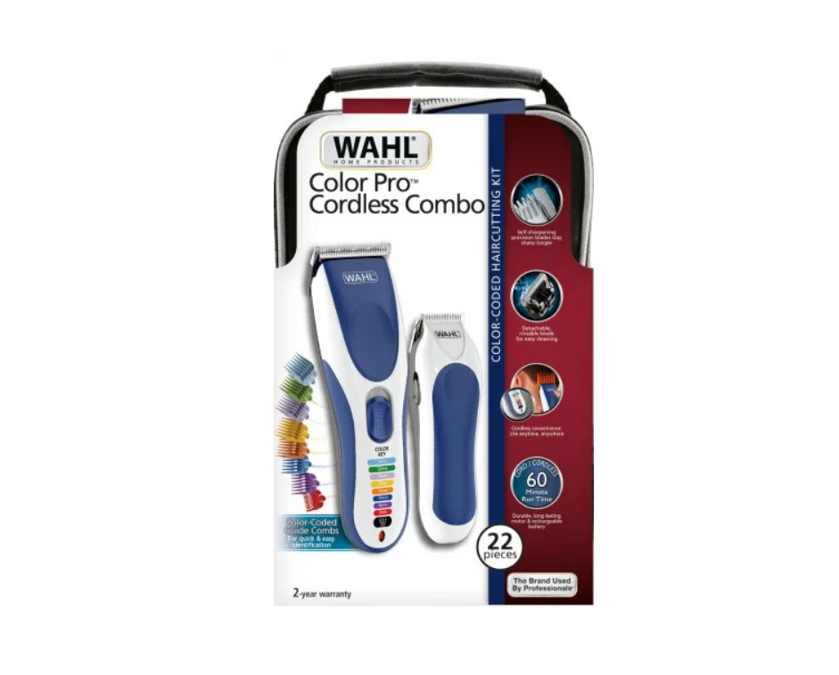 Машинка для стрижки волос Wahl Color Pro Cordless Combo (09649-916) белый/синий - фото 2 - id-p116491726