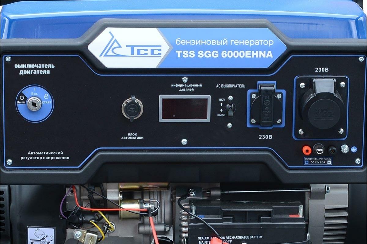 Бензогенератор TSS SGG 6000EHNA 160010 (6.0 кВт, 220 В, ручной/электро, бак 25 л) - фото 5 - id-p116491855