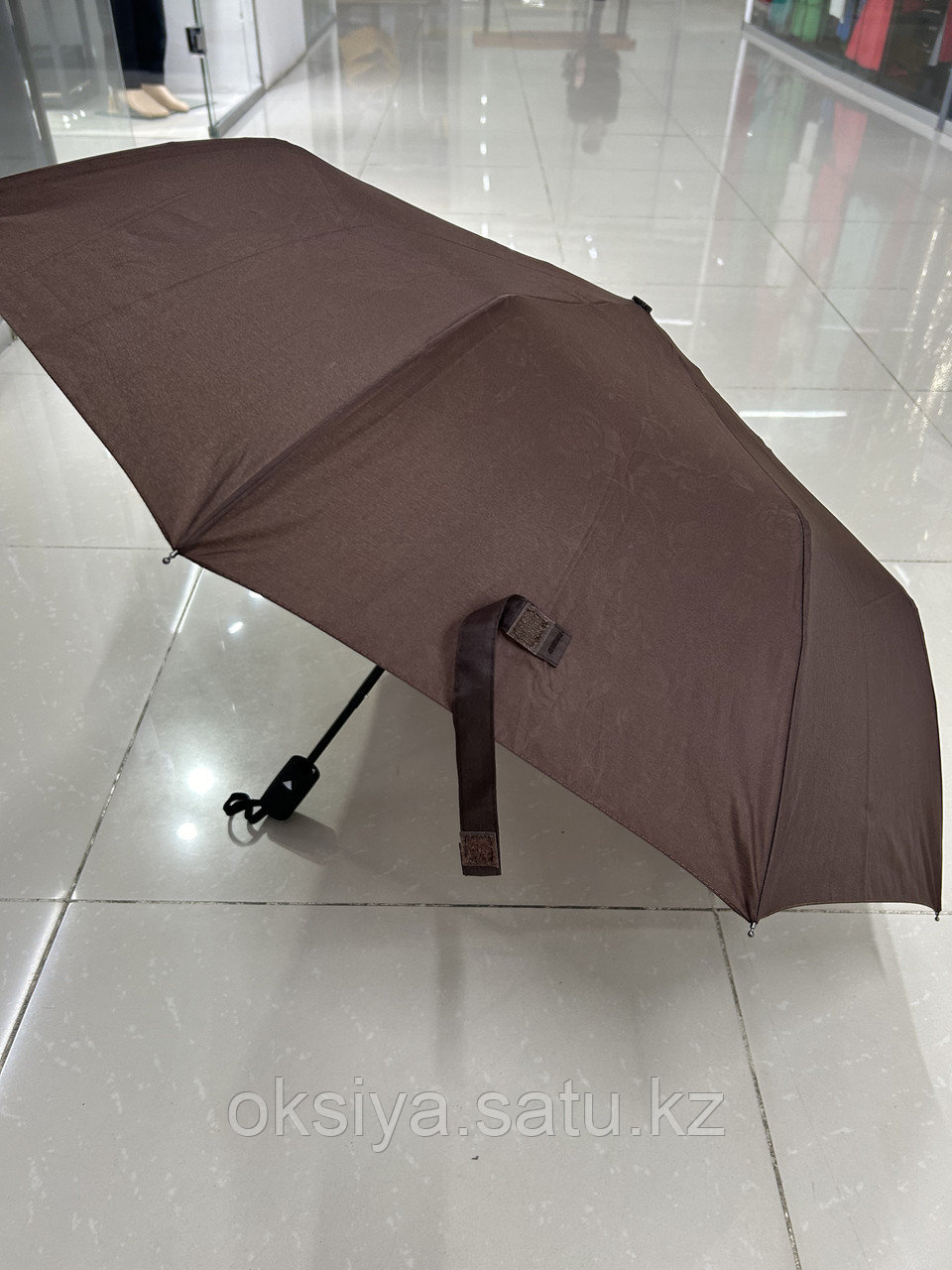 Коричневый зонт с проявляющимся рисунком - фото 5 - id-p116492031