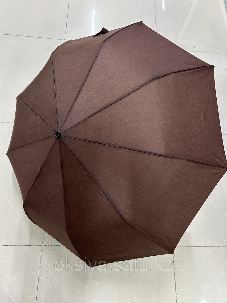 Коричневый зонт с проявляющимся рисунком - фото 2 - id-p116492031