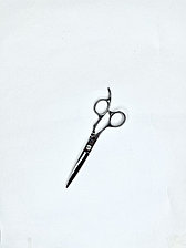 Парикмахерские ножницы для стрижки волос "Akita - F3-60", для левшей.