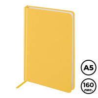 Ежедневник недатированный Brauberg "Select", А5, 160 л, балакрон, желтый - фото 1 - id-p116492402
