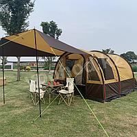 Палатка 6-местная с коридором, шатром и навесом MirCamping 1800-6