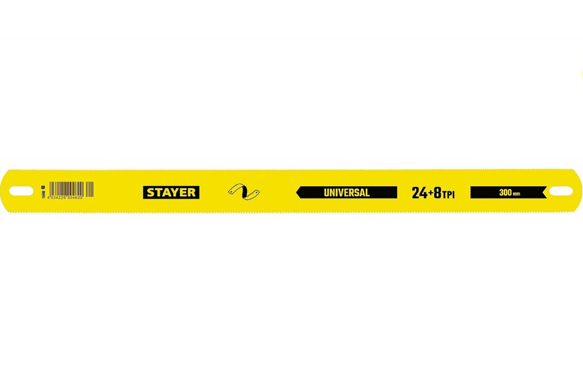 Полотно STAYER "MASTER" для ножовки по металлу двухсторонние, 25x300 мм, 24 TPI - фото 1 - id-p23617928