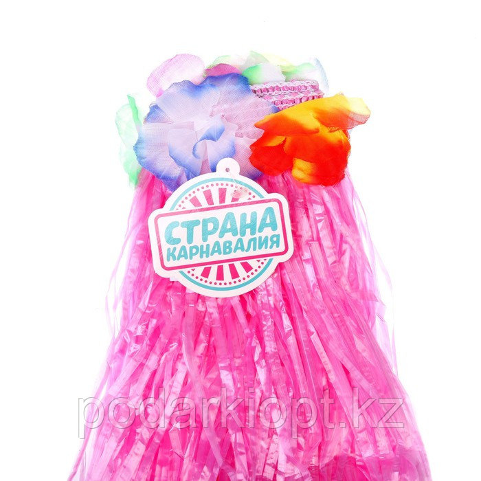 Гавайская юбка, цвет розовый - фото 3 - id-p116256022
