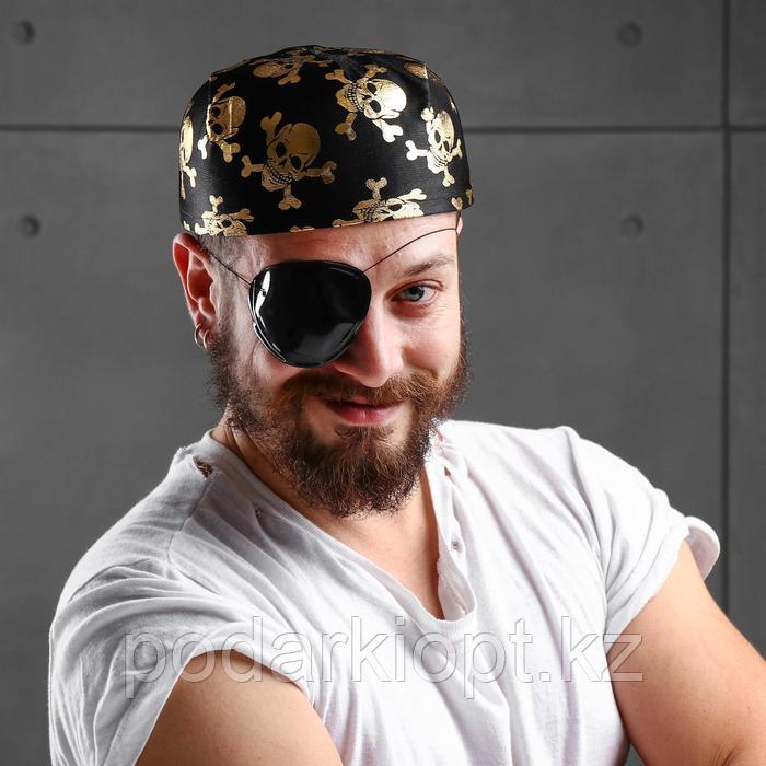 Карнавальная шляпа-бандана «Пират», с черепами, р-р. 56-58, цвета МИКС - фото 1 - id-p116256028