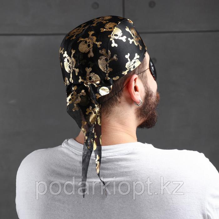 Карнавальная шляпа-бандана «Пират», с черепами, р-р. 56-58, цвета МИКС - фото 2 - id-p116256028