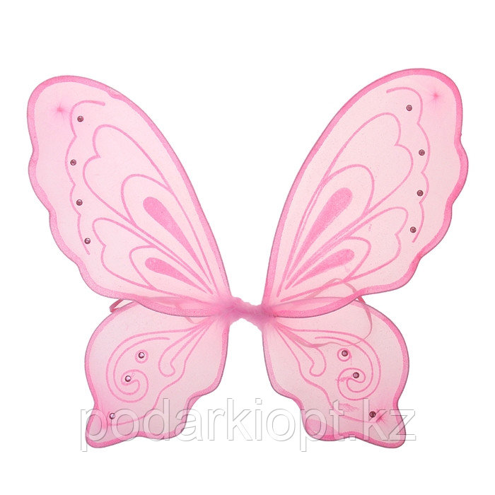 Карнавальные крылья «Бабочка», цвет розовый - фото 1 - id-p116492575