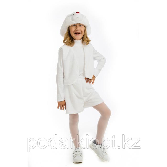 Карнавальный костюм «Зайчик белый», рост 122 см - фото 1 - id-p116256399