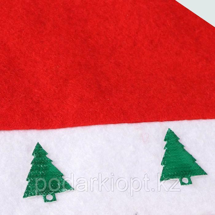 Колпак новогодний "Ёлка" с наклейкой, красный - фото 2 - id-p116256484