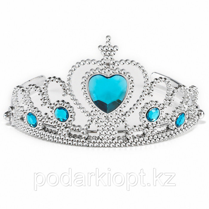 Карнавальный набор "Снежная принцесса" плащ, корона, кулон, серьги, палочка - фото 5 - id-p116492778