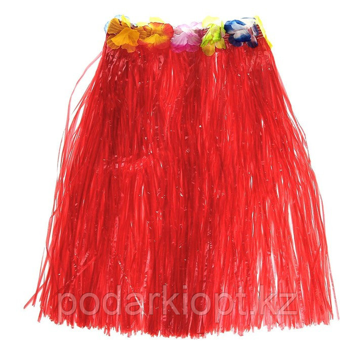 Гавайская юбка, цвет красный - фото 2 - id-p116256221