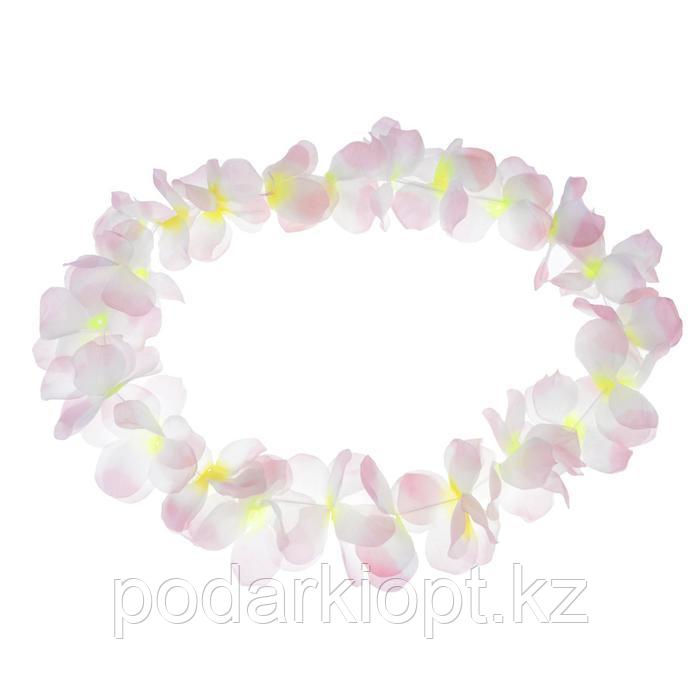 Гавайское ожерелье "Крупные цветы", цвета МИКС - фото 4 - id-p116256235