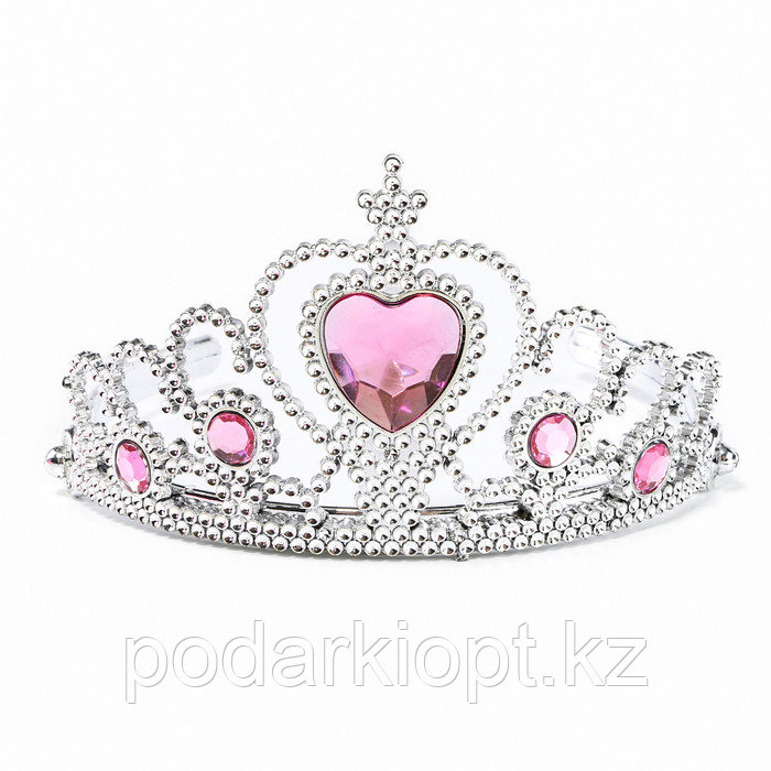 Карнавальный набор «Прекрасная принцесса»: плащ, корона, кулон, серьги, палочка - фото 5 - id-p116492782