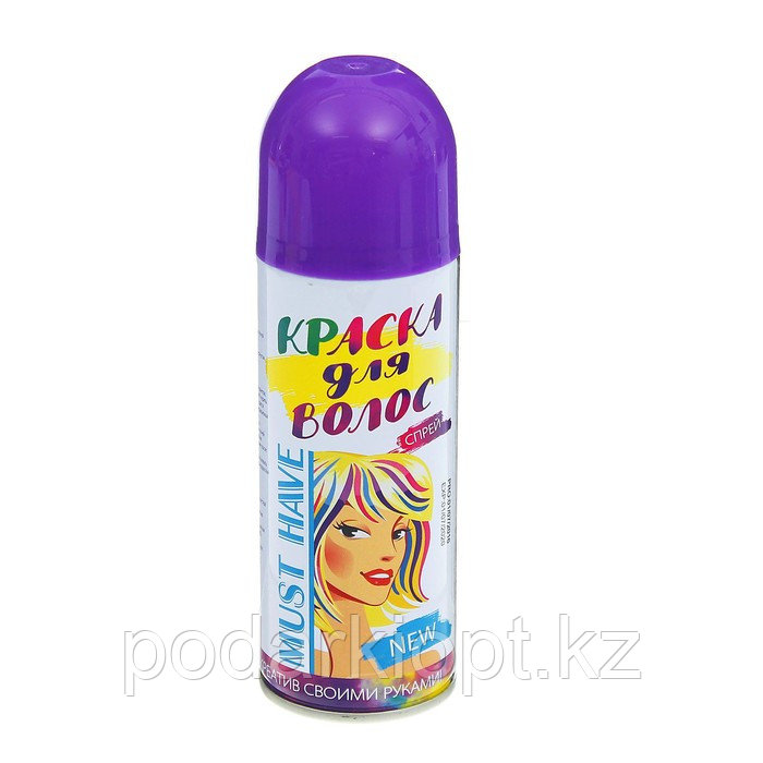Краска - спрей для волос, 250 мл, цвет фиолетовый - фото 3 - id-p116492605