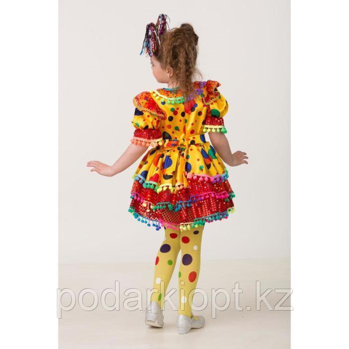Карнавальный костюм «Хлопушка», сатин: платье, ободок, р. 36, рост 140 см - фото 2 - id-p116492613