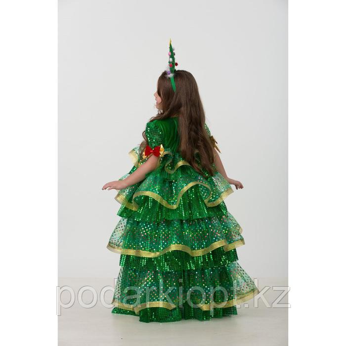 Карнавальный костюм «Ёлочка-Царица», платье, ободок, размер 30, рост 116 см - фото 2 - id-p116492637