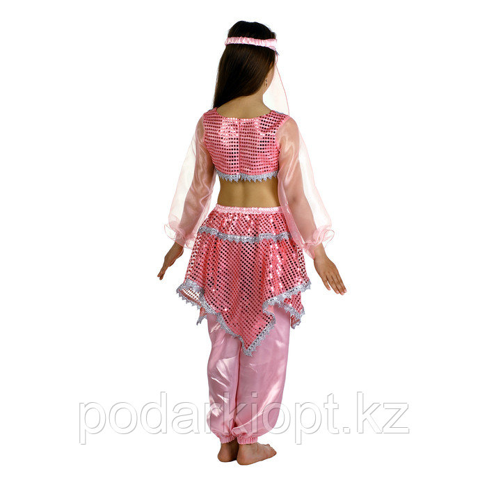 Карнавальный костюм «Ясмин», цвет розовый, р. 30, рост 110-116 см - фото 3 - id-p116492642