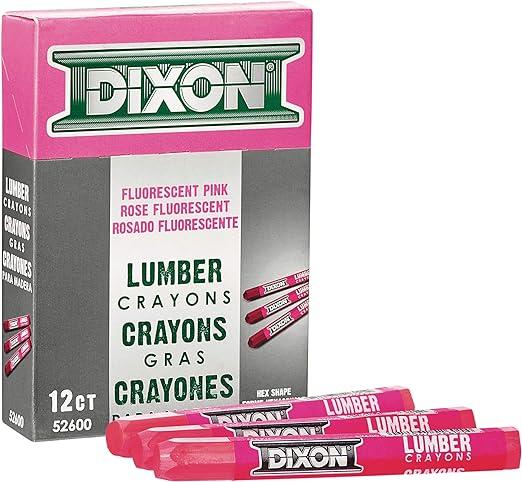 Индустриальный карандаш для дерева Dixon, флуоресцентный розовый, 12 шт - фото 2 - id-p116494129