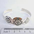 Серьги из серебра с фианитами  N245  вставка без вставок вид национальный, фото 3