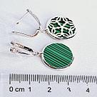 Серьги из серебра с фианитами  N885  вид 1, с английским замком, фото 3