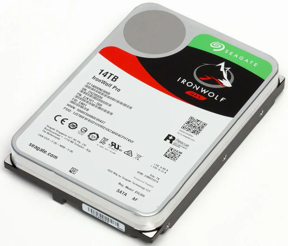 14 ТБ Жесткий диск Seagate IronWolf Pro (ST14000NE0008) черный - фото 2 - id-p112716453