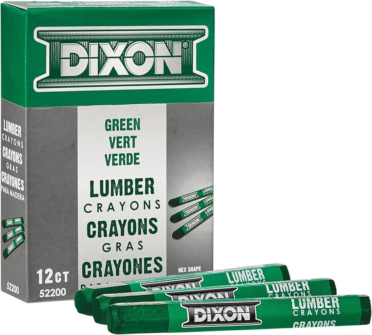 Индустриальный карандаш для дерева Dixon, зеленый, 12 шт - фото 3 - id-p116494136