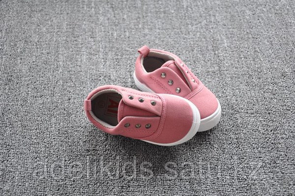 Розовые кеды для девочек без шнурков 29, 30 размер - фото 2 - id-p116496849