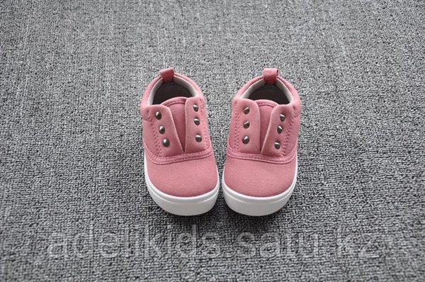 Розовые кеды для девочек без шнурков 29, 30 размер - фото 3 - id-p116496849