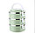 Ланч бокс контейнер для еды 3 секции Four layers зеленый, фото 3